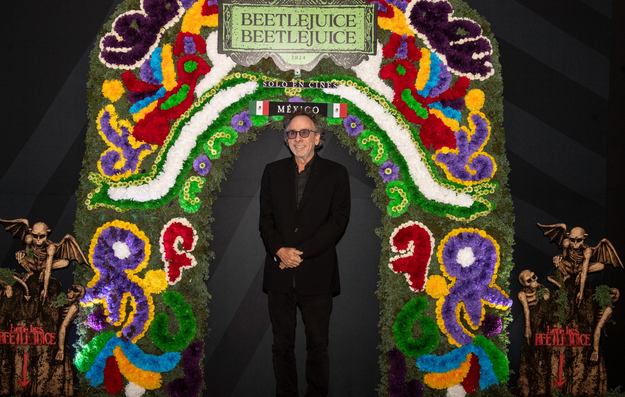 Director Tim Burton attends the Photo Call for Warner Bros. Pictures' BEETLEJUICE BEETLEJUICE