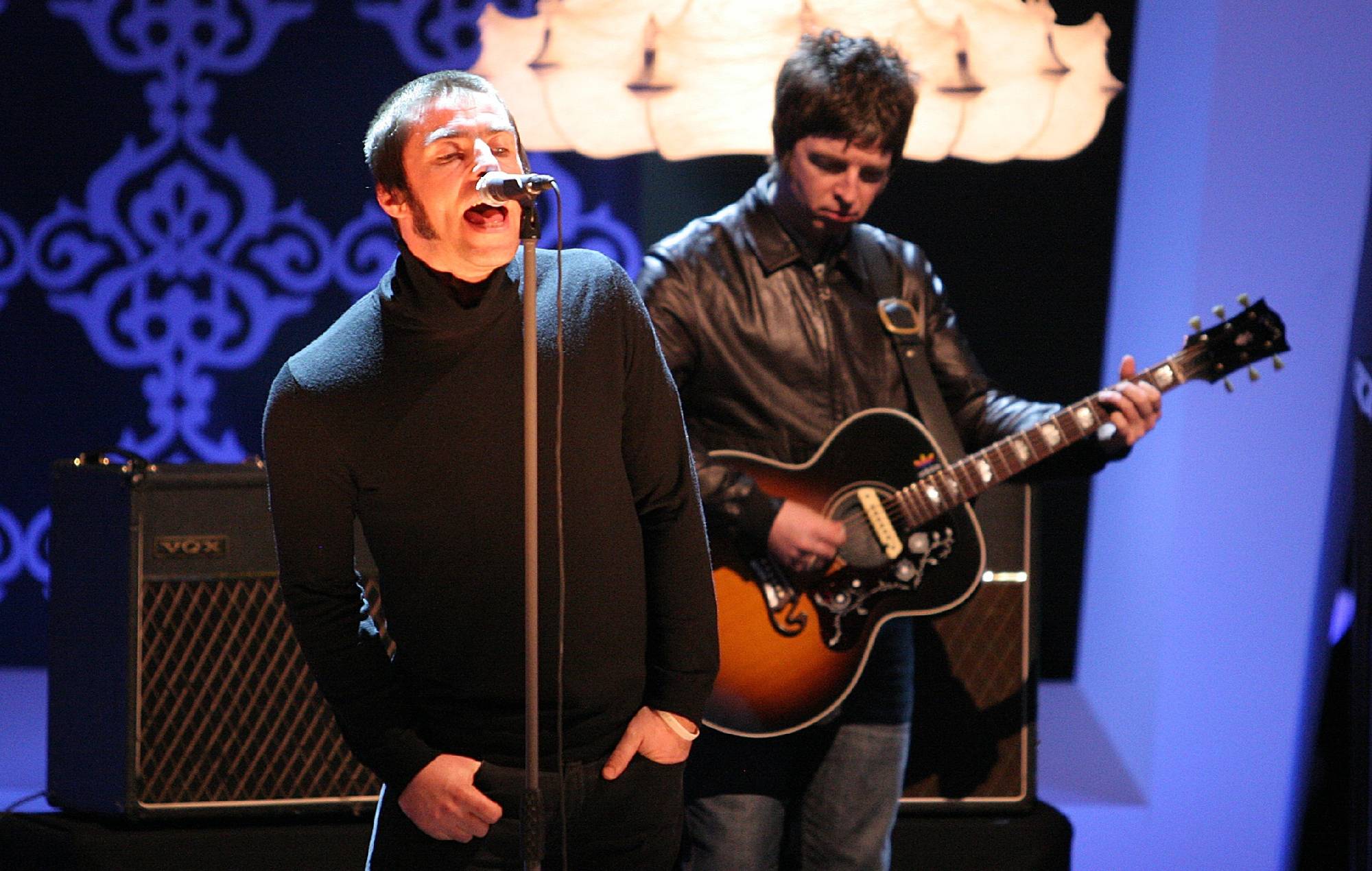 Liam and Noel Gallagher of Oasis