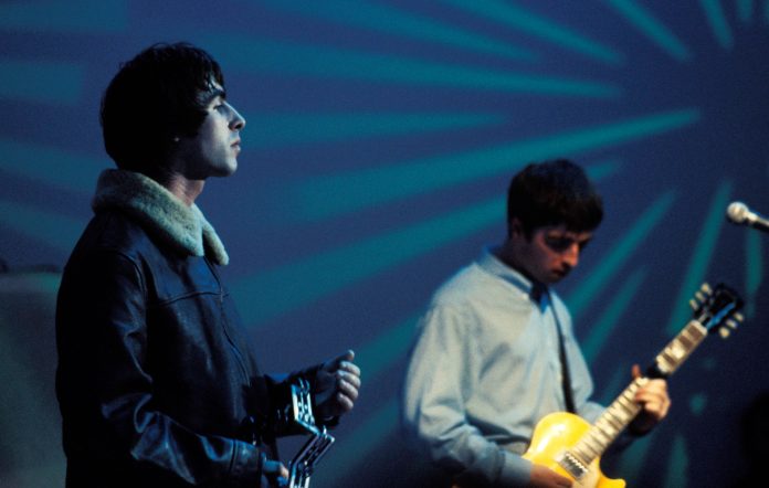 Oasis performing live