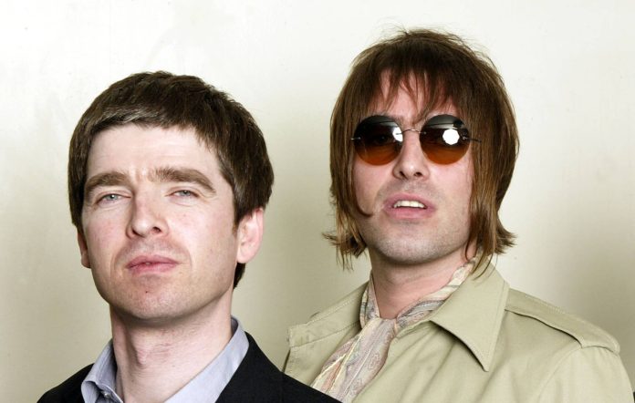 Noel and Liam Gallagher of rock band Oasis. Credit: Dave Hogan/Getty Images